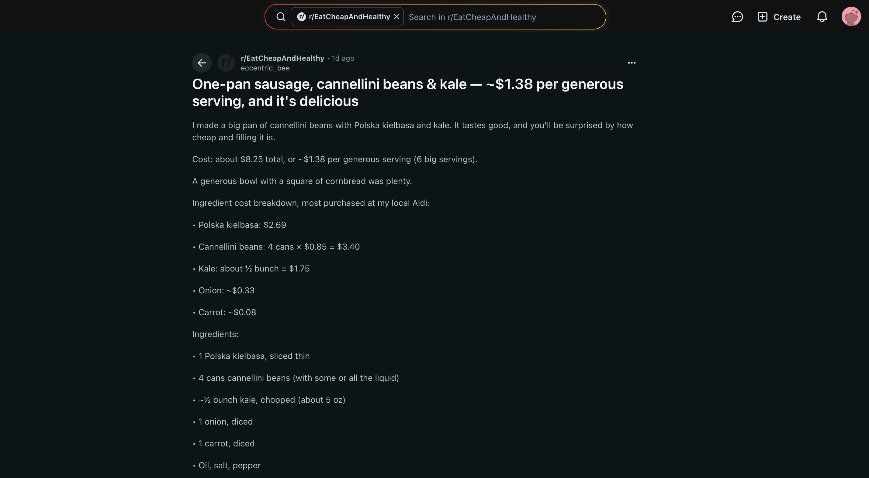 Reddit with Distraction Free Reddit extension enabled